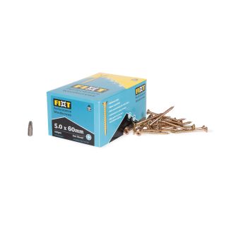 Fixt Performance Wood Screws 5.0 x 60mm (Box of 100)