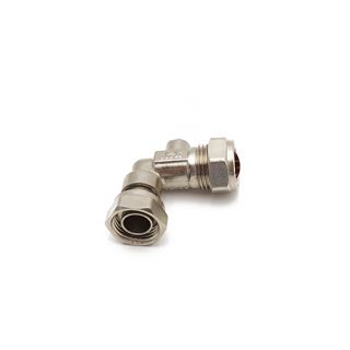 QS Service Valve Angled 15mm x 1/2 CP WRAS 10131618