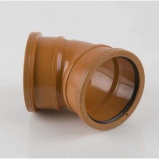 Brett Martin 110mm U/Ground 45 Deg Double Socket Bend B4041