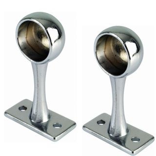 CP Chrome 25mm End Hanging Bracket WREHB25 (2 Per Pack)