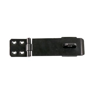 Safety Pattern Hasp & Staple 125mm 5 Epoxy Black HS4BP