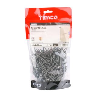 Bright Round Wire Nails        40mm X 2.65 1.0kg BRW40B
