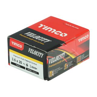 Velocity Premium Pozi Screw 3.5 X 20mm (200 Per Box) 35020VY