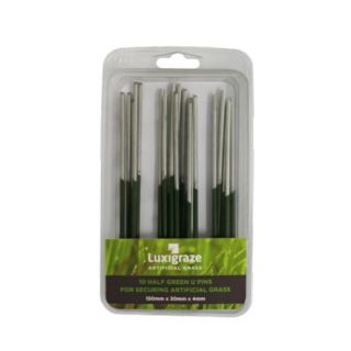 Luxigraze Artificial Turf U Pins (10 Pack)