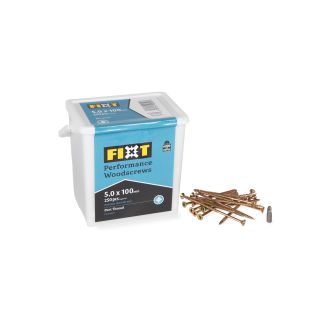 Fixt Performance Wood Screw Tub 5.0 x 100mm (Tub of 250)