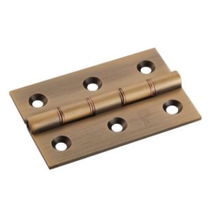 HDPBW21AB Double Phosphor Bronze Washered Butt Hinge 76mm Ant. Brass