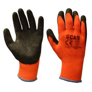 SCAN Knit Shell Thermal Latex Coated Gloves - L (Size 9) SCAGLOKSTHER