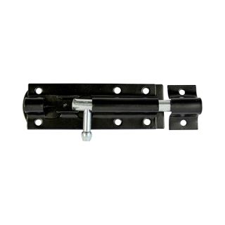Straight Tower Bolt 100mm 4   Epoxy Black TBS4BP