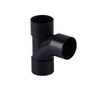 Brett Martin 32mm Black Push Fit 92.5° Swept Tee W903B