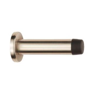 AZ21SN Doorstop Satin Nickel Cylinder with Rose
