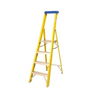 Werner Fibreglass 6 Tread Swingback Step Ladder 7160618
