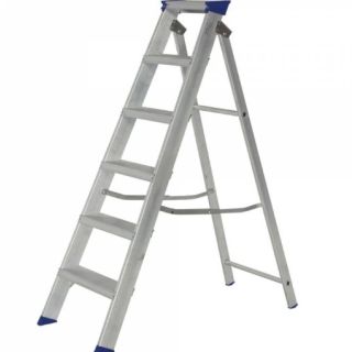 Werner Mastertrade Aluminium Swingback Step Ladder 6 Tread 7140618