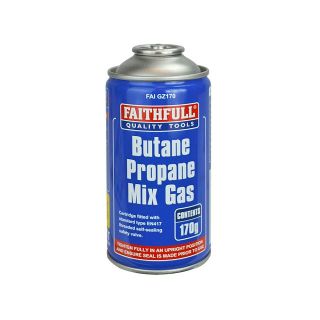 Faithfull Butane Propane Gas Cartridge 170G FAIGZ170