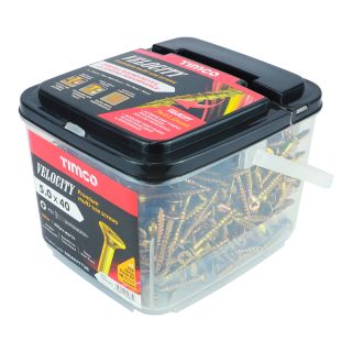 Velocity Premium Pozi Screw 5.0 X 40mm (800 Per Tub) 50040VYTUB
