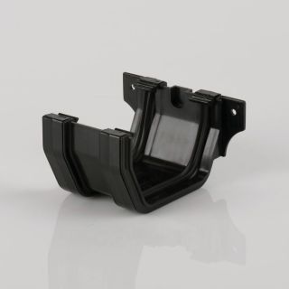 Brett Martin 114mm Black Square Gutter Union Bracket BR054B