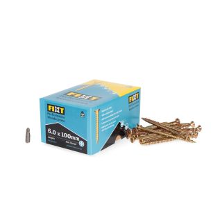 Fixt Performance Wood Screws 6.0 x 100mm (Box of 100)