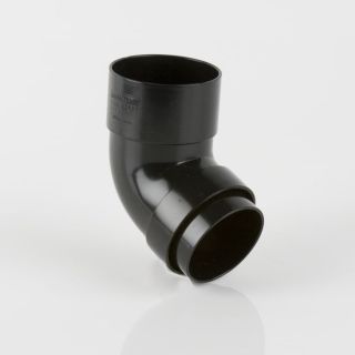 Brett Martin 68mm Black Round Downpipe Bend 112.5° BR209B