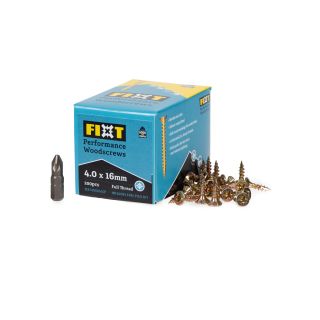 Fixt Performance Wood Screw 4.0 x 16mm (Box of 200)