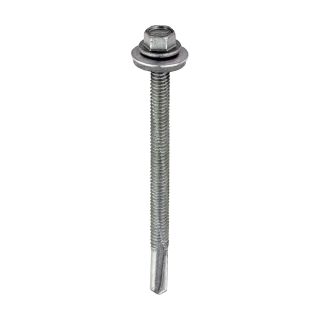 Self Drill Ext Hex Screws Steel - Heavy Steel 5.5x80mm H80W16B 100/box