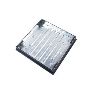 600 x 600 x 80 Pavior Steel Lid & PP Frame CD791R (20)