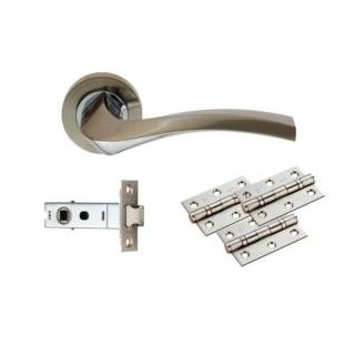 Sines Ultimate Door Latch Pack Satin / Pol. Chrome UDP008SNCP/INTBP