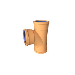 Polypipe 110mm 87.5 Deg Triple Socket Equal Junction UG423      (10)