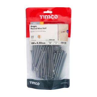 Bright Round Wire Nails 100mm X 4.50 1.0kg BRW100B
