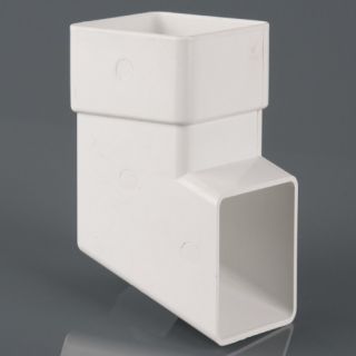 Brett Martin 65mm White Square Downpipe Shoe BR516A