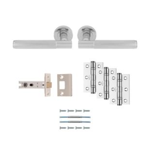 Lagos Ultimate Door Latch Pack Polished Chrome UDP010CP/INTB