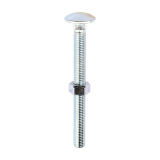 Cup Square Hex BZP Carriage Bolt & Nut  M12 X 130mm 12130CB  (10)