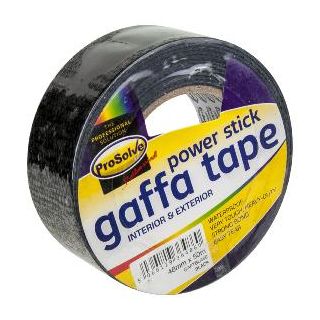 Prosolve Gaffa Tape Black Poly Cloth 50mm x 50yrd GAFTBLA50