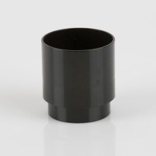 Brett Martin 68mm Black Round Downpipe Coupling BR206B