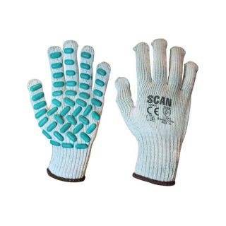SCAN Vibration Resistant Latex Foam Gloves - L (Size 9) SCAGLOVRL