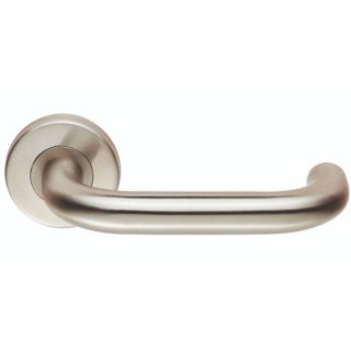 Nera 19mm dia. Safety Lever on Rose CSL1190SSS Satin Stainless Steel