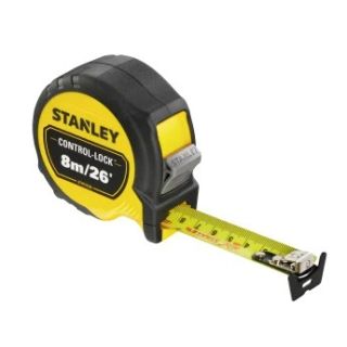 Stanley Control Lock Pocket Tape 8m/25ft STA537236