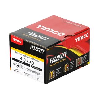 Velocity Premium Pozi Screw 4.0 X 40mm (200 Per Box) 40040VY