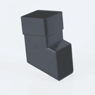 Brett Martin 65mm Black Square Downpipe Shoe BR516B