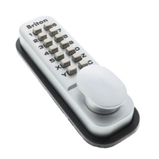 Briton 9160 Digital Code Lock Push Button Silver