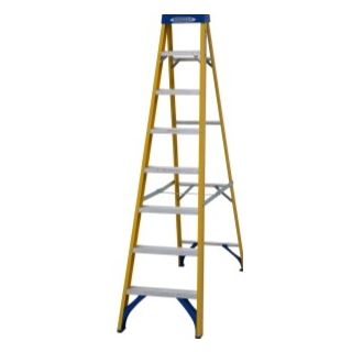 Werner Fibreglass Swingback Step Ladder 8 Tread 7160818