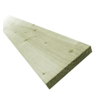 16 x 150mm 1.2mtr Green Treated Fence Board FSC