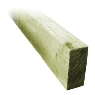 38 x 75 mm 4.2 mtr Green Treated Fence Rail FSC