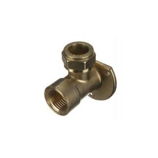 PrimaClassic Compression Wall Plate Elbow 15mm x 1/2 24615152