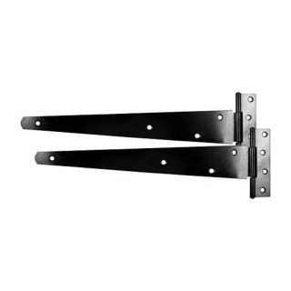 Medium Tee Hinge Pair Black 450mm   (18) MTH18B