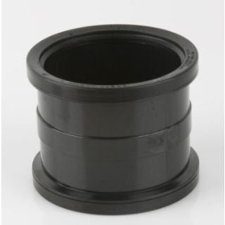 Brett Martin110mm Black Double Socket Soil Slip Coupling BS478B