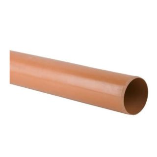 Brett Martin 110mm U/Ground 3mtr Plain Ended Pipe  B4001