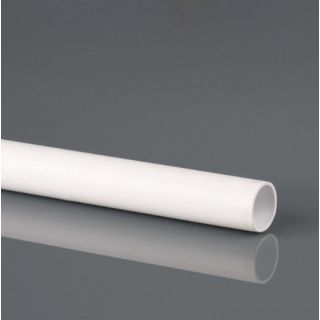 Brett Martin 40mm White Push Fit Waste Pipe 3mtr W9600W