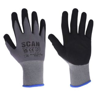 SCAN Breathable Microfoam Nitrile Gloves - L (Size 9) SCAGLONITMF