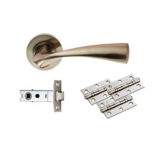 Sintra Ultimate Door Latch Pack Satin Nickel UDP007SN/INTBP