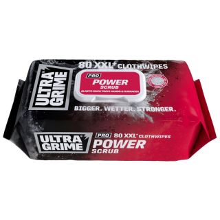 UltraGrime Pro 5920 Power Scrub XXL+ Clothwipes (Pack 80)