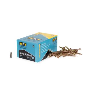 Fixt Performance Wood Screws 5.0 x 100mm (Box of 100)